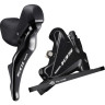 Шифтер/Тормозная ручка SHIMANO 105, ST-R7025 левый,BR-R7070, 2 скорости, J-KIT, под дисковый тормоз 140 мм, полимерный IR7025DLF4SC100A